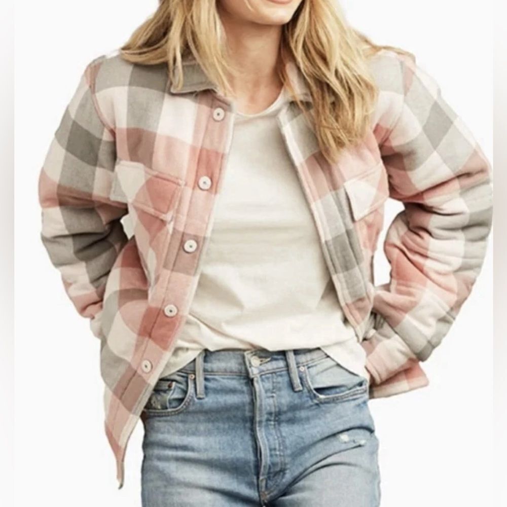 Roller Rabbit Gray and White Plaid Jacket Size XL
